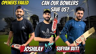 Openers Failed  Can Tailenders Save Us Joshilay Vs Sufyan 11 Indoor Cricket Series [upl. by Zetana]