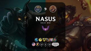 Nasus Mid vs Viktor  NA Master Patch 147 [upl. by Nryhtak171]