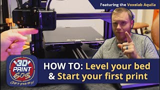 How to Level Your Bed on Your Voxelab Aquila 3D Printer [upl. by Collayer]