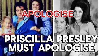 PRISCILLA PRESLEY MUST APOLOGISE  ELVIS FANS SEARCH FOR THE TRUTH [upl. by Nnep84]