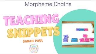 Morpheme Word Chain [upl. by Ait]