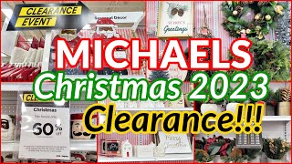 MICHAELS STORE CHRISTMAS DECOR CLEARANCE 60 OFF SHOP WITH ME [upl. by Ennylhsa]