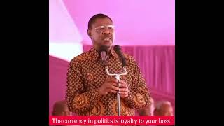 THE CURRENCY IN POLITICS IS LOYALTY TO YOUR BOSS WETANGULA ADVISES POLITICIANS [upl. by Ronyar]