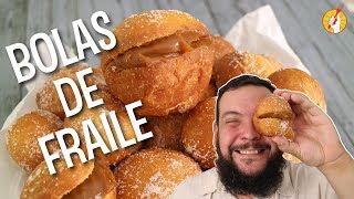 Cómo Hacer BOLAS DE FRAILE rellenas  Receta de BERLINESAS CASERAS  Tenedor Libre [upl. by Winifred985]