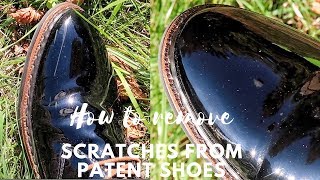 How To Remove Scratches from Patent Leather Shoes EASY LIFE HACK [upl. by Assener]