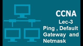 Concept Of Ping  Subnet Mask and Default Gateway Lecture 3 [upl. by Dena]