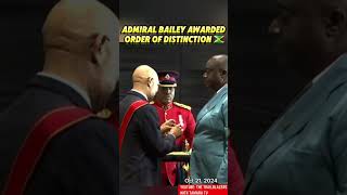 Admiral Bailey Awarded Jamaicas Order of Distinction 🇯🇲🎶 jamaicanews [upl. by Eichman]