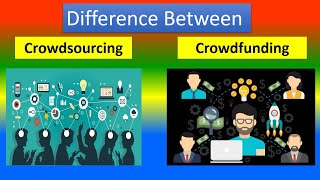 Difference Between crowdsourcing and crowdfunding [upl. by Yelnikcm711]