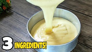 Only 3 Ingredients Super Soft Cake Recipe Easy and Tasty No Butter Oil Baking Powder and Soda [upl. by Derian]