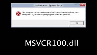msvcp110dll  100 SOLUCION ACTUAL 2016 [upl. by Clyte]