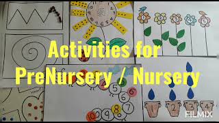 easy activity for kids Activities for preSchoolers Nursery activity Number activity for kids [upl. by Vick]