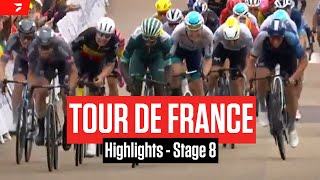 Tour de France 2024 Stage 8 Highlights [upl. by Anifares]