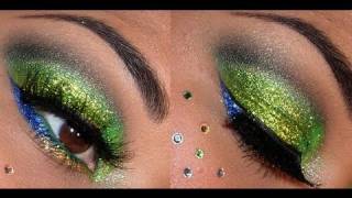 Sephora Holiday Look 2  Bright GLITTER eyes [upl. by Lovett463]