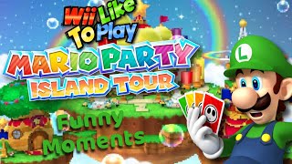 WiiLikeToPlay  Mario Party Island Tour Funny Moments [upl. by Alegre]