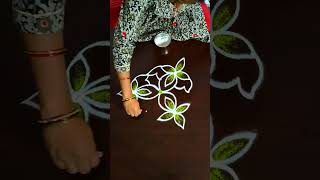 Flower Rangoli Design Easy [upl. by Aleek]