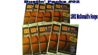 Bustin Packs 92 1992 NBA Hoops McDonalds [upl. by Oetam]