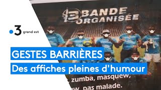 Ils réalisent des affiches pleines dhumour pour inciter les jeunes à respecter les gestes barrières [upl. by Lomasi176]