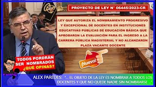 ATENCION😱LEY QUE AUTORIZA EL NOMBRAMIENTO PROGRESIVO DE DOCENTES QUE APROBARON Y NO ALCANZARON PLAZA [upl. by Rehpotsyrk]