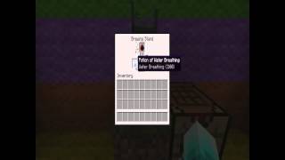 How to make Potion of water breathing 17 Minecraft [upl. by Tuorah]