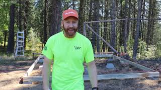 Garden Shed Build Part 4 Floor Joists [upl. by Gould]