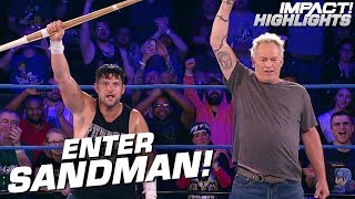 THE SANDMAN Returns and Gives Eddie Edwards a New Kendo Stick  IMPACT Highlights May 31 2019 [upl. by Aiuqal402]