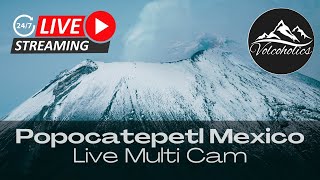 🌋Popocatepetl Live MultiView Coverage of Mexicos Fiery Volcano [upl. by Salvatore826]