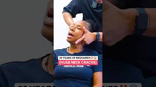 30 YEARS OF MIGRAINES‼️😱chiropractic asmr shorts trending [upl. by Kcirddot]