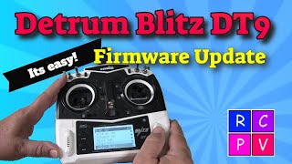 Detrum Blitz DT9 Firmware Upgrade [upl. by Edieh811]