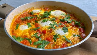 Rețetă de ouă cu rosii la micul dejun Shakshuka Delicios [upl. by Aicire]