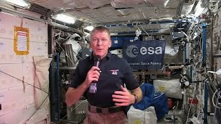 Tims first talk with media from space [upl. by Nosnirb413]