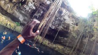 POV swing into the Hacienda Cenote Oxmán unedited [upl. by Akimrehs358]