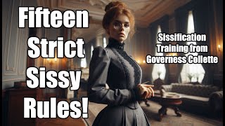 15 Sissy Rules from Governess Collette  ASMR FLR CD TG M2F [upl. by Kallista]