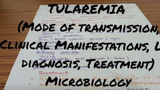 TULAREMIA Microbiology Miscellaneous zoonotic infections [upl. by Kcin]