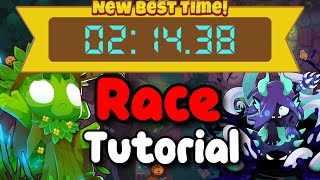 BTD6 Race Tutorial  guide  Ancient Strategies [upl. by Aenil]