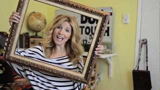 Mr Kate DIY Framed Fabric Art Tutorial [upl. by Garnette]