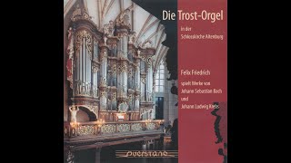 JSBach JLKrebs  Die Trost  Orgel in der Schlosskirche Altenburg Felix Friedrich 2003 [upl. by Stark]