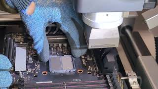 CPU Socket Removal Motherboard socket replacement AM5 ROG X670E HERO [upl. by Etteuqram]