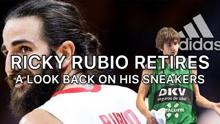 RICKY RUBIO RETIRES  Revisiting His Sneakers with Adidas and Nike [upl. by Eeimaj]