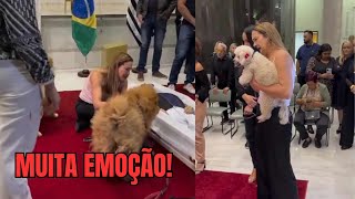 Velório de Nahim Cachorrinhos chegam com Andreia para participar 😥 [upl. by Nudnarb]