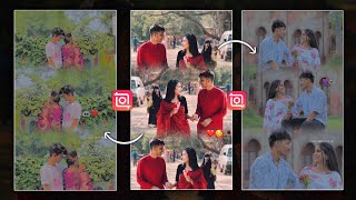 Instagram trending three layer status video kaise banaye  Instagram Trending Reels Video Editing 💖 [upl. by Shulem487]