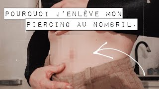 pourquoi jenlève mon piercing au nombril  vlogmars 9 [upl. by Mannos]