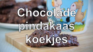 Chocolade pindakaas koekjes recept [upl. by Alleciram926]