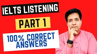 IELTS LISTENING PART 1 100 CORRECT ANSWERS By Asad Yaqub [upl. by Fitzpatrick]