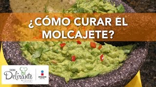 ¿ Cómo curar el molcajete  Cocina Delirante [upl. by Sheffie]