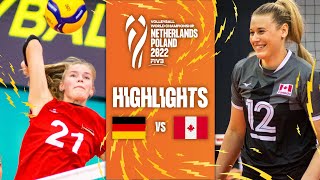 🇩🇪 GER vs 🇨🇦 CAN  Highlights Phase 1 Womens World Championship 2022 [upl. by Sudnac]