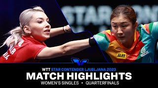 Bernadette Szocs vs Chen Meng  WS QF  WTT Star Contender Ljubljana 2023 [upl. by Nohpets]