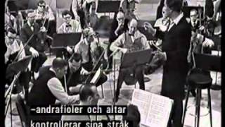 Celibidache rehearsing Bolero by Ravel 1965 with The Swedish Radio Orchestramp4 [upl. by Nosnibor]