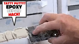 How to repair cracked glazing putty with epoxy filler [upl. by Sibley]