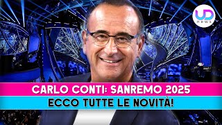 Carlo Conti Sanremo 2025 Ecco Tutte Le Novità [upl. by Jacinta644]