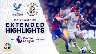 Crystal Palace v Luton Town  PREMIER LEAGUE HIGHLIGHTS  392024  NBC Sports [upl. by Gierc525]